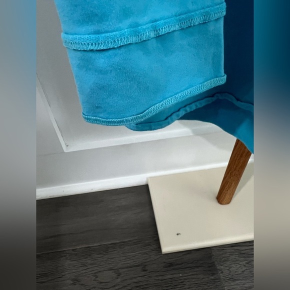 Lulu-B Blue Notched Collar Button Down Shirt sz XL - Picture 7 of 9